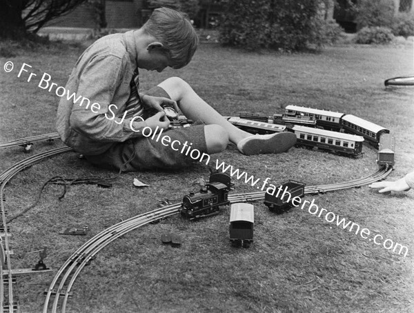 JOHN TAYLOR WITH MODEL TRAIN